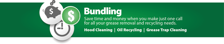 Bundle hood cleaning, grease trap cleaning, and used cooking oil recycling needs in Atlanta, Savannah, and Jacksonville with a single provider!